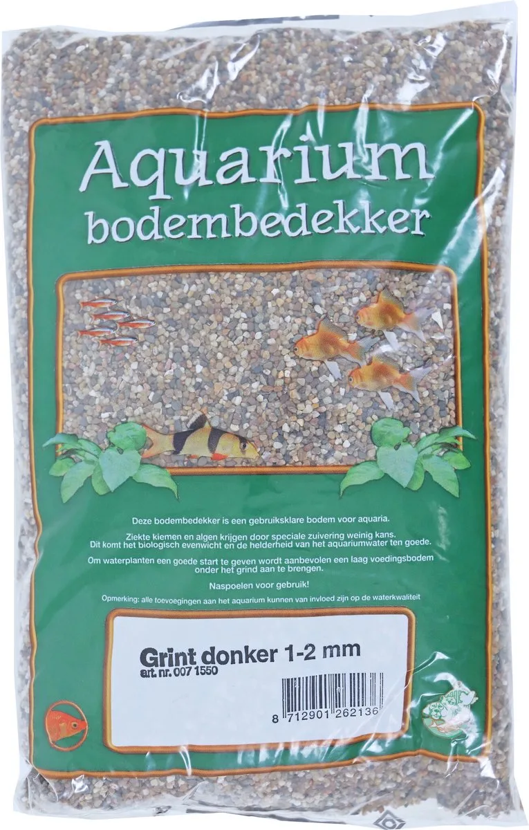 Aquariumgrind donker 1-2 mm | bodembedekking aquarium 2,5KG von Gebr. de Boon in Beige – Produktfoto