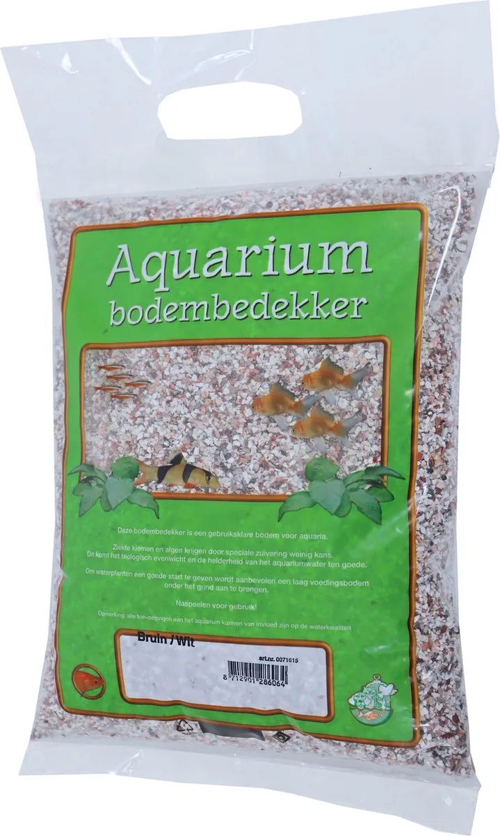 Aquariumgrind | gewassen bodembedekking | zak 7 kg de Gebr. de Boon en Marron, Blanc – photo produit