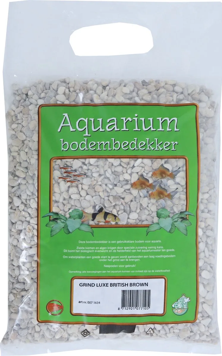 Aquariumgrind Luxe British Brown | bodembedekking | 4 kg de Gebr. de Boon en Marron – photo produit