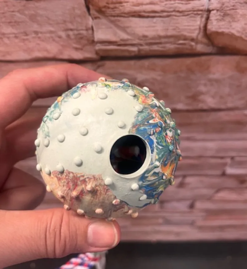 bal rubber met koord - speelgoed hond - buitenspeelgoed hond - speelgoed met koord by Gebr. de Boon in Multicolour – product photo