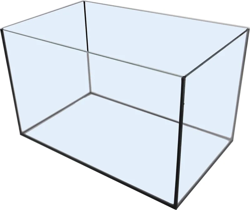 Boon Aquarium met Zwarte Kit - 45 x 28 x 28 cm - 35 - Transparant de Gebr. de Boon en Noir – photo produit