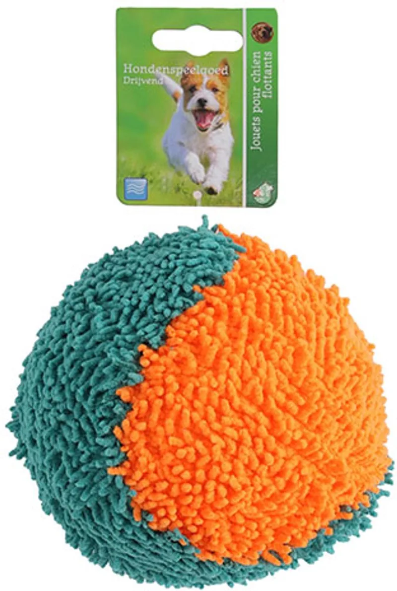 Boon Honden Speelgoed - Bal Softnop Met Piep - Kleur: - 13 cm by Gebr. de Boon in Blue, Orange – product photo