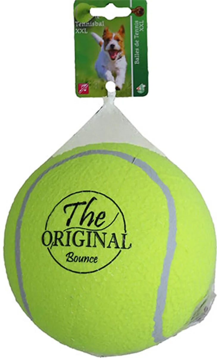 Boon Hondenspeelgoed Tennisbal Bounce Opblaasbaar XXL - 13 cm von Gebr. de Boon in Gelb – Produktfoto