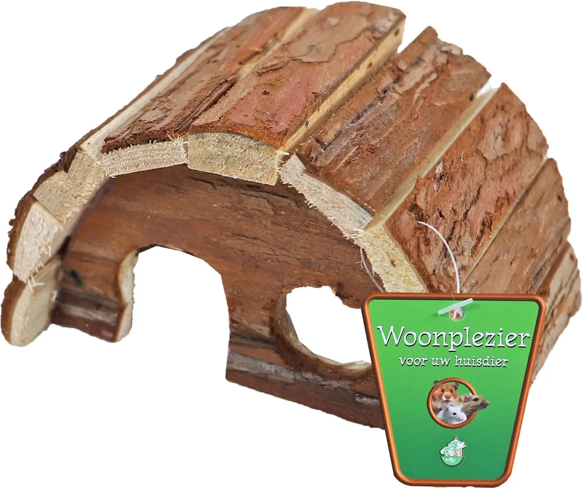 Boon Knaagdieren- Huisje voor knaagdieren - Halfrond - Natural - S - 15 cm - 1ST de Gebr. de Boon en Naturel – photo produit