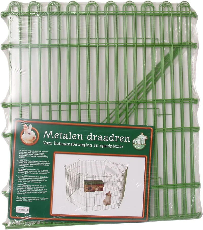 Boon Knaagdieren- & Konijnenren - Appelgroen - 6 panelen van 67 x 60 cm by Gebr. de Boon in Green – product photo