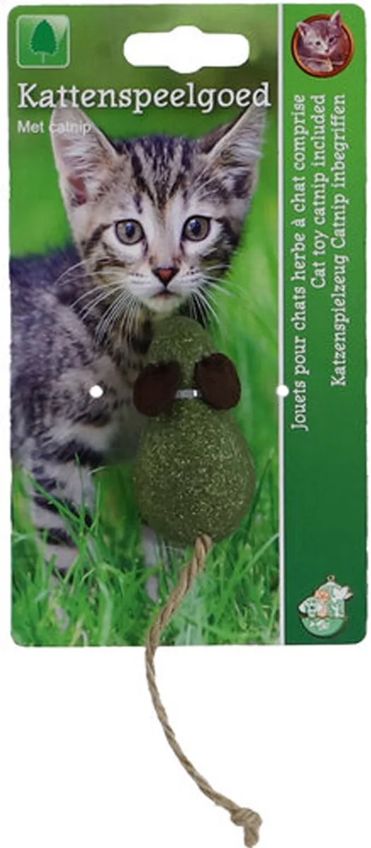 Catnip muis met touwstaart 6cm Gebr. de Boon från Gebr. de Boon – produktbild