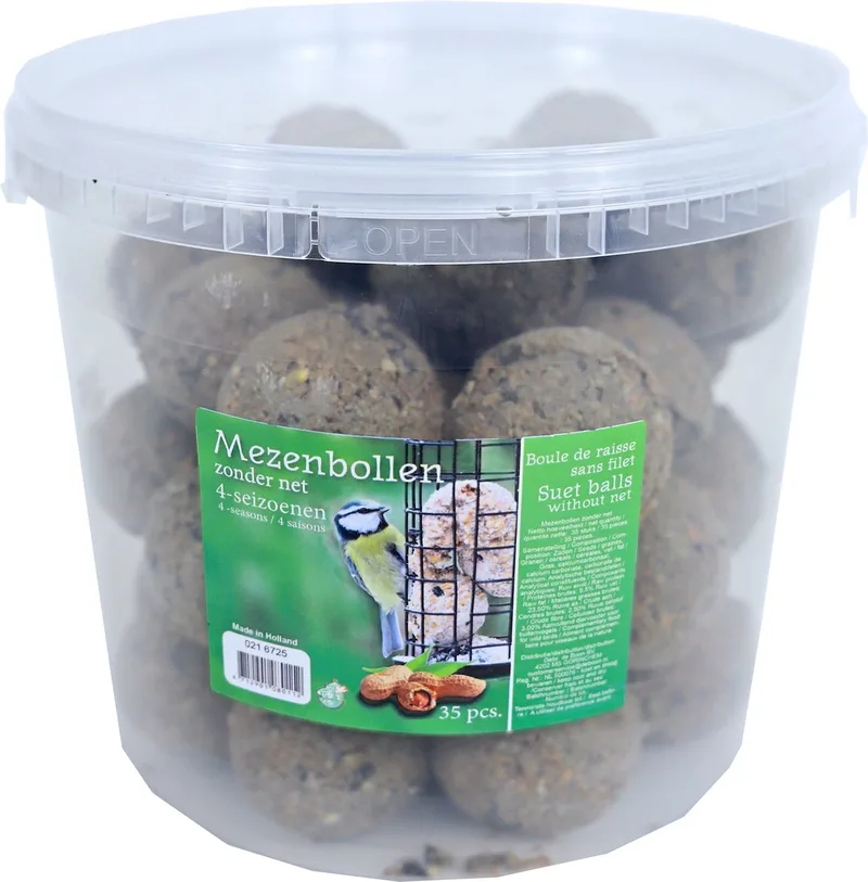 De Boon - 4-seizoenen mezenbol zonder net - emmer a 35 stuks. by Gebr. de Boon – product photo