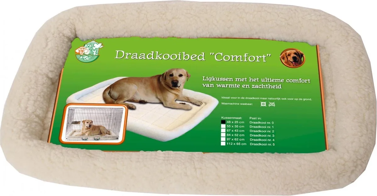 Draadkooibed Comfort Ivoor 84x52 cm van Gebr. de Boon in Crème – productfoto