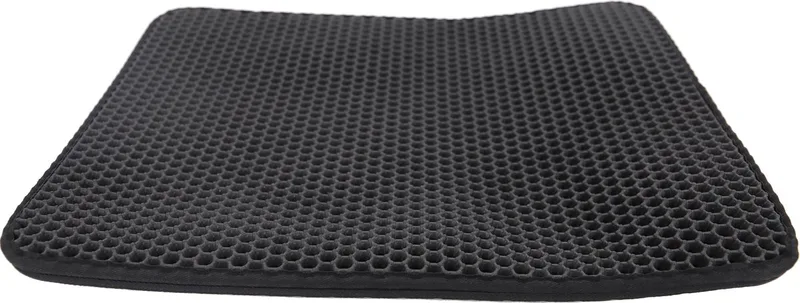 Dubbellaagse Kattenbak Mat met Opvangzak voor Kattengrint - 50x40 cm by Gebr. de Boon in Black – product photo
