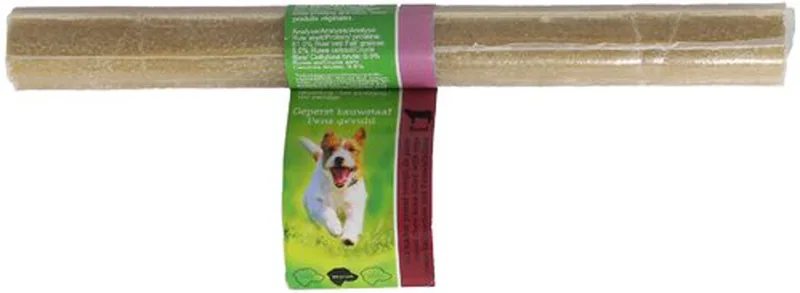 Geperste Kauwstaaf met Pens – 100% Buffelhuid (Thailand) | Gebitsverzorging & Lang Kauwplezier - 1ST by Gebr. de Boon – product photo