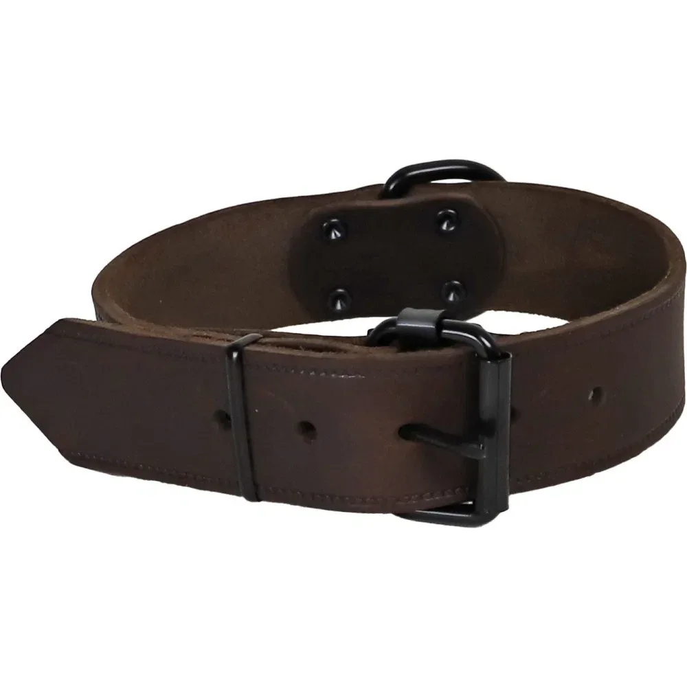 Halsband soft leder 30mm/40cm bruin Gebr. de Boon de Gebr. de Boon – photo produit