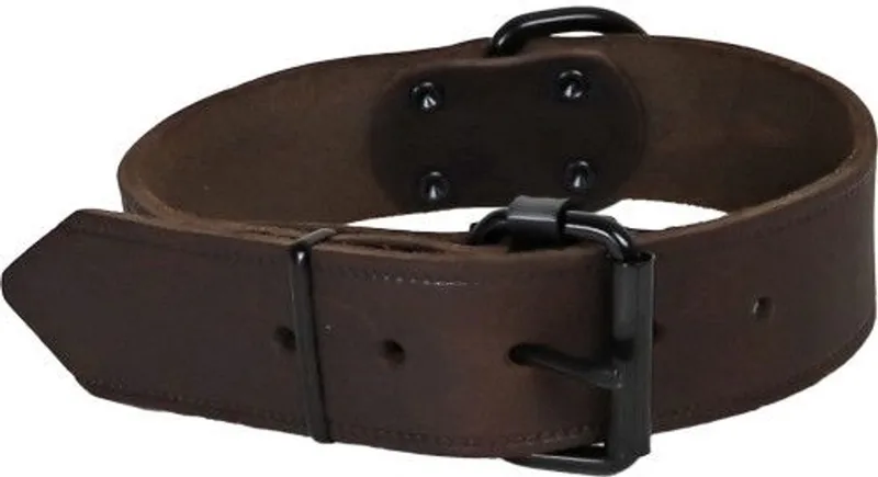 Halsband soft leder 30mm/50cm Gebr. de Boon fra Gebr. de Boon i Brun – produktbillede