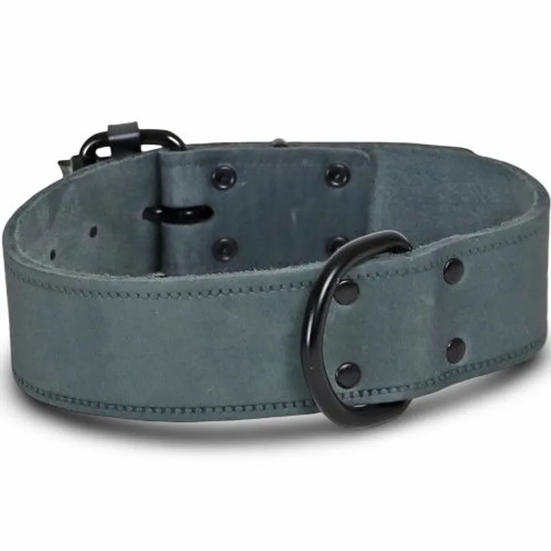 Halsband soft leder 30mm/50cm Gebr. de Boon by Gebr. de Boon in Grey – product photo