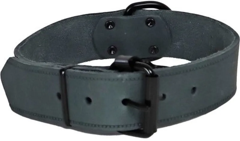 Halsband soft leder 40mm/70cm Gebr. de Boon by Gebr. de Boon in Grey – product photo