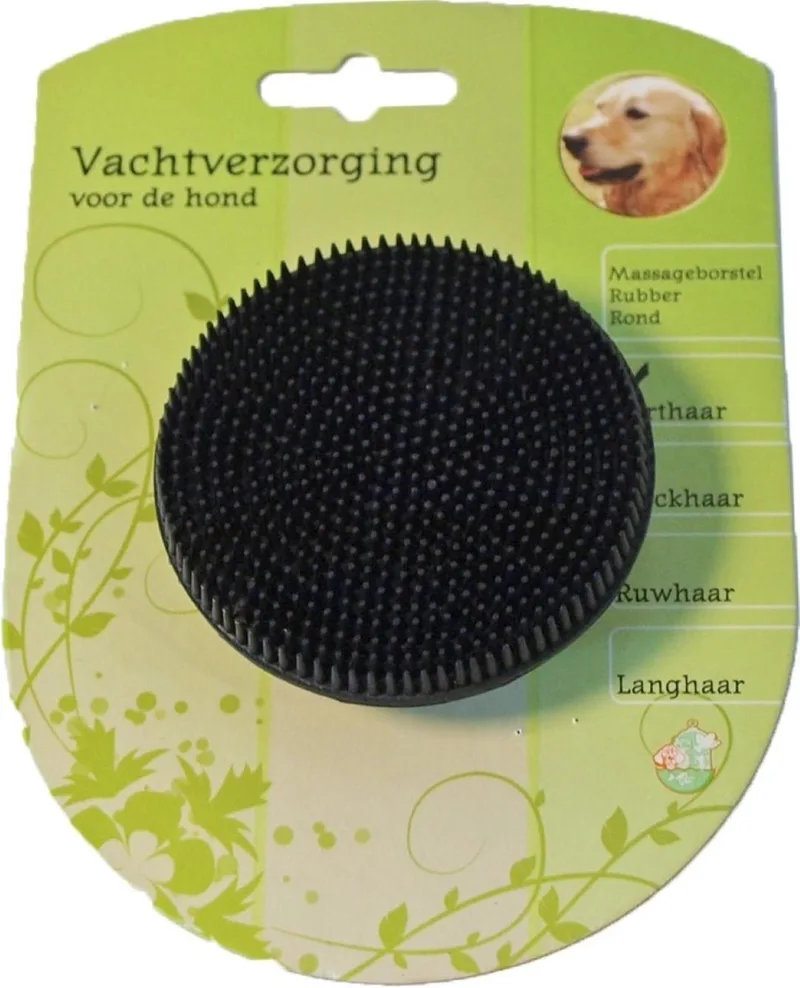 Hond rubber massage borstel rond by Gebr. de Boon – product photo