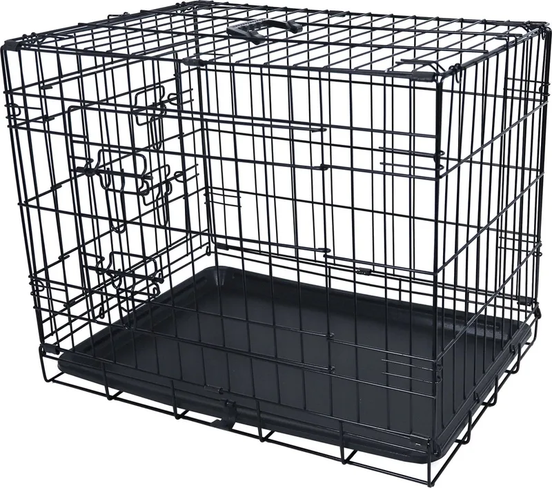 Hondenbench - Draadkooi - 2-deurs - Economic - Kleur: Maat: 1 - Afmetingen: 63x44x51 cm. de Gebr. de Boon en Noir – photo produit