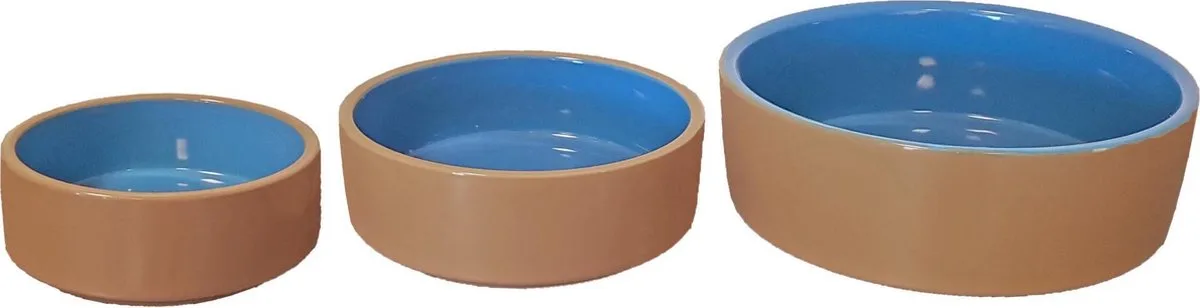 Hondeneetbak steen 15 cm beige/blauw van Gebr. de Boon – productfoto