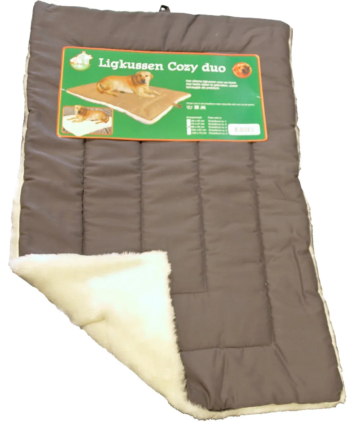 Hondenmat duo grijs wit 104 x 67 cm Gebr de Boon van Gebr. de Boon – productfoto