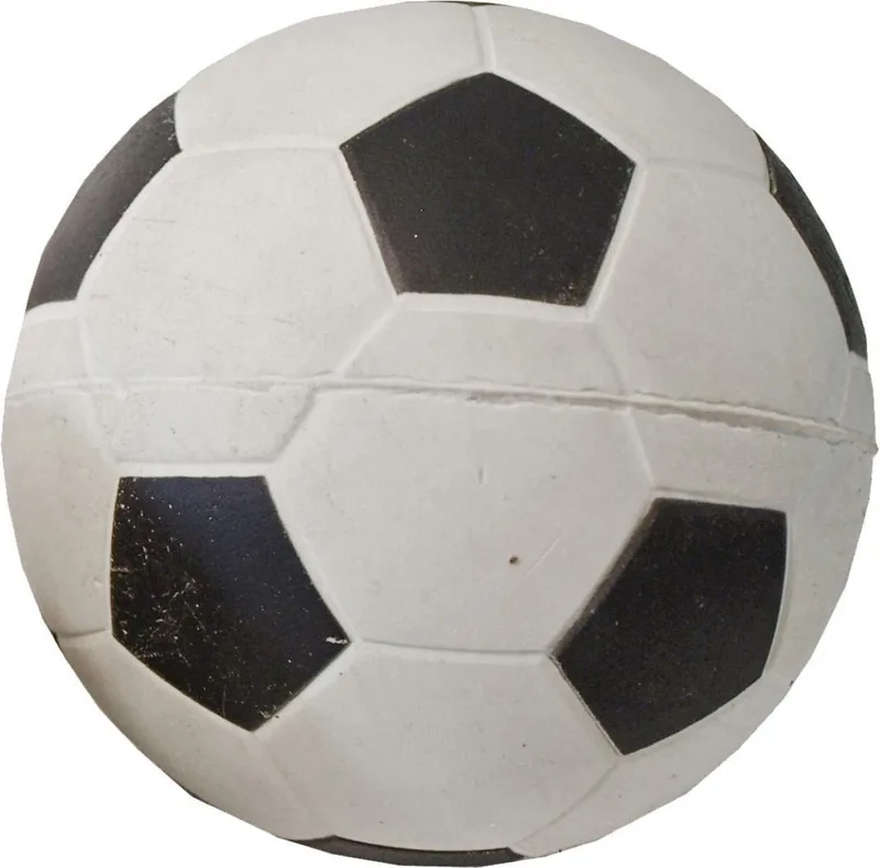 Hondenspeelgoed drijvende spons voetbal 9 cm by Gebr. de Boon in Black – product photo