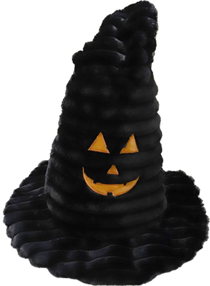 Hondenspeelgoed Halloween - Corduroy Hoed - Met Knor en Ritsel Geluid - 65 cm by Gebr. de Boon in Black, Orange – product photo