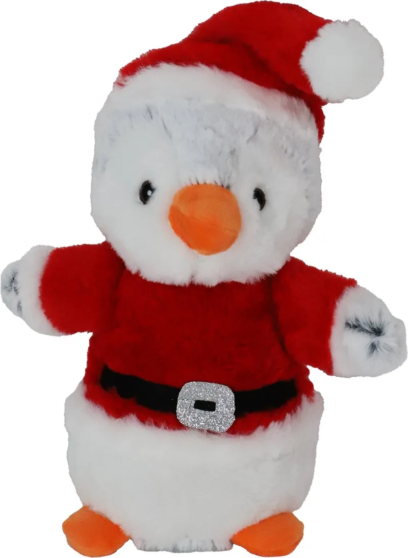 Hondenspeelgoed - Kerst - Pluche Pinguin met Kerstpak - 32 cm de Gebr. de Boon en Orange – photo produit