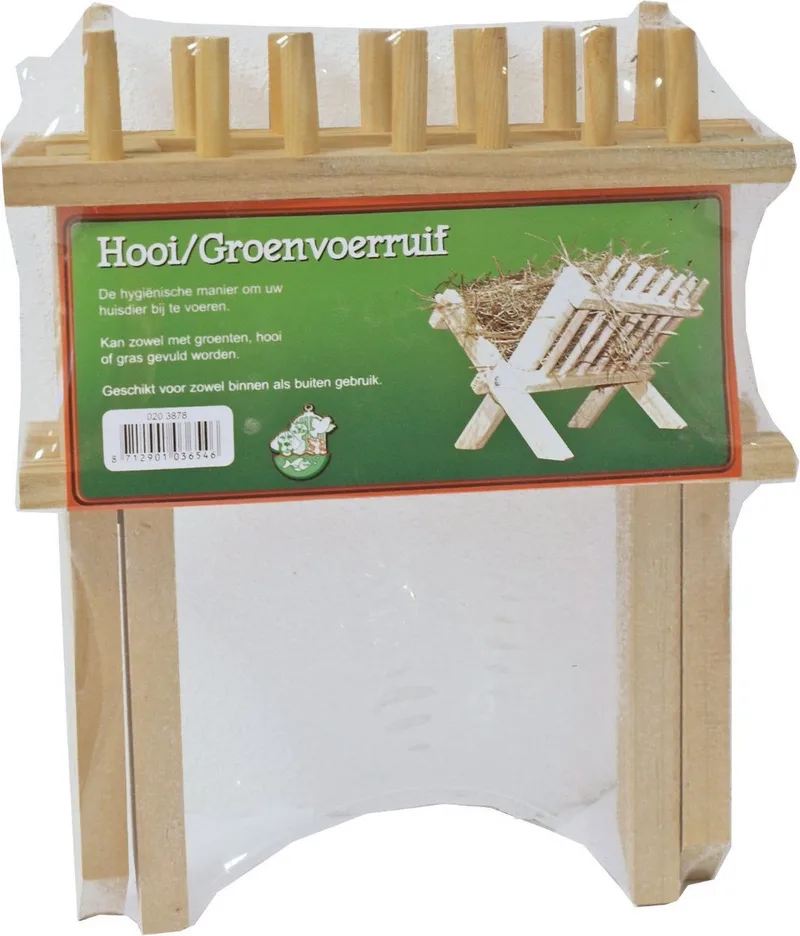 Houten hooi-/groenvoerruif 23 cm by Gebr. de Boon in Green – product photo