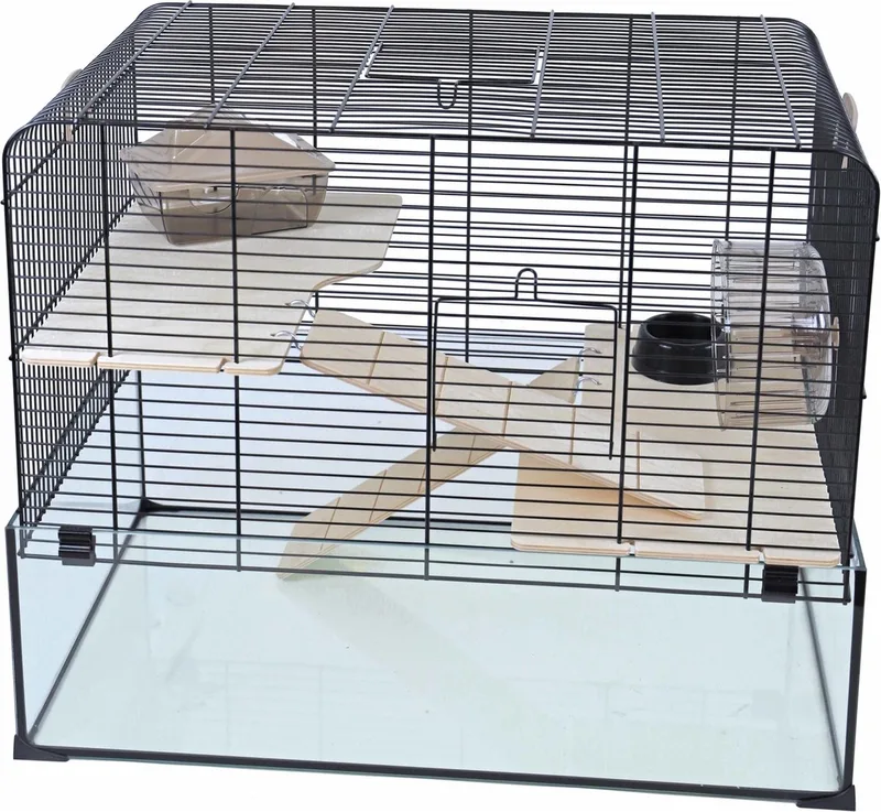 Interzoo Hamsterkooi Vision 58 | compleet verblijf by Gebr. de Boon in Black – product photo