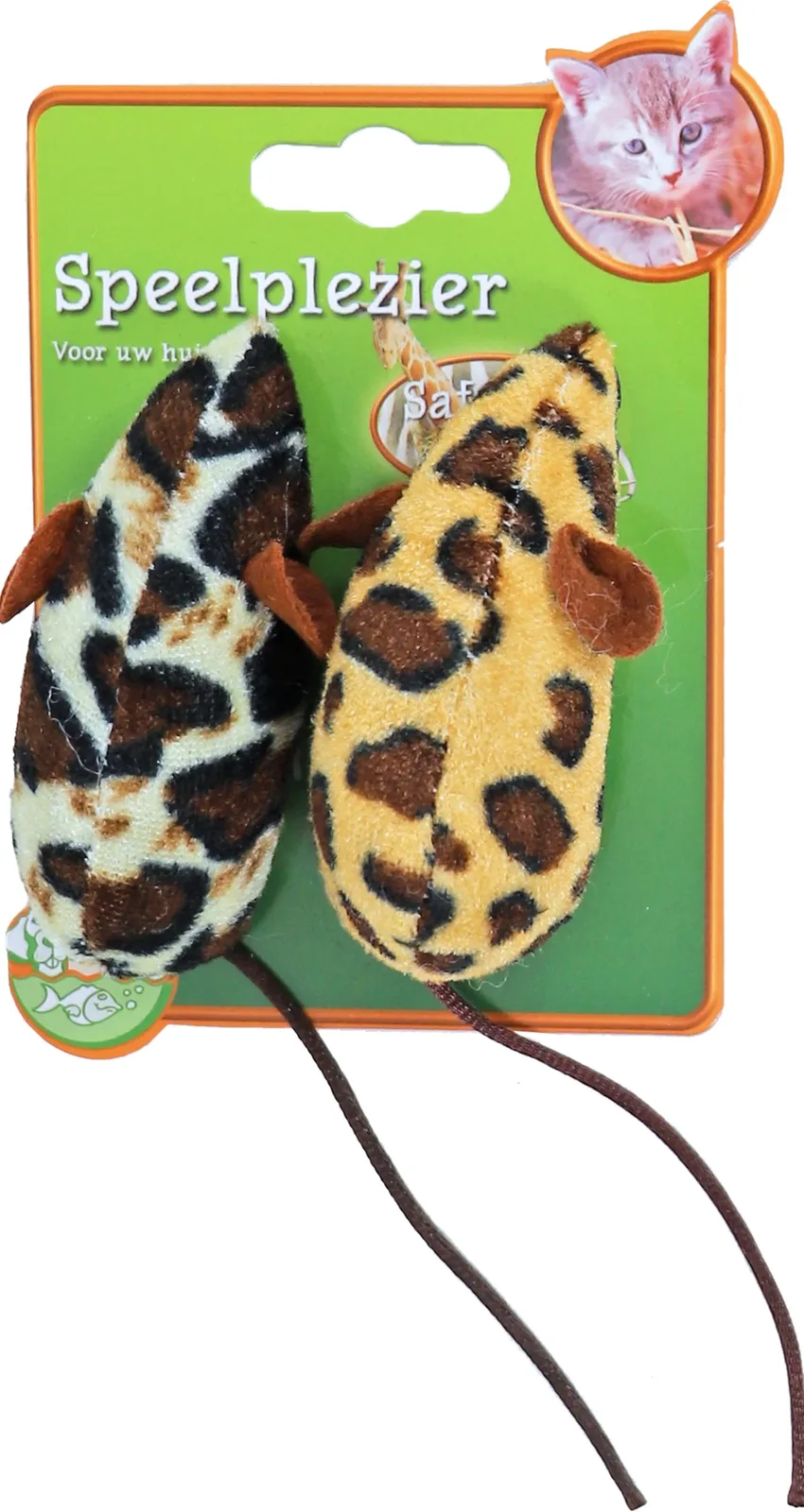 Katten-speelgoed safari muis kaart 2st Gebr. de Boon van Gebr. de Boon – productfoto