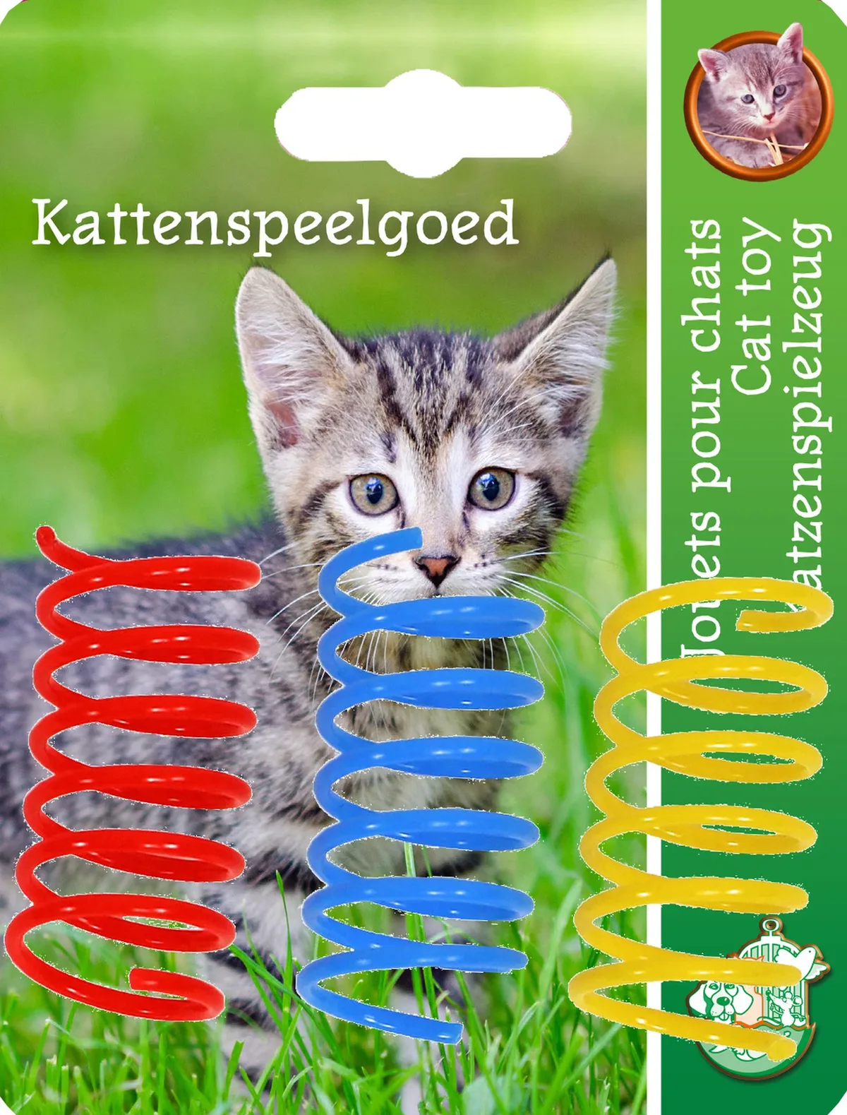 Katten-speelgoed springveer d2cmx5cm a 3st Gebr. de Boon de Gebr. de Boon – photo produit