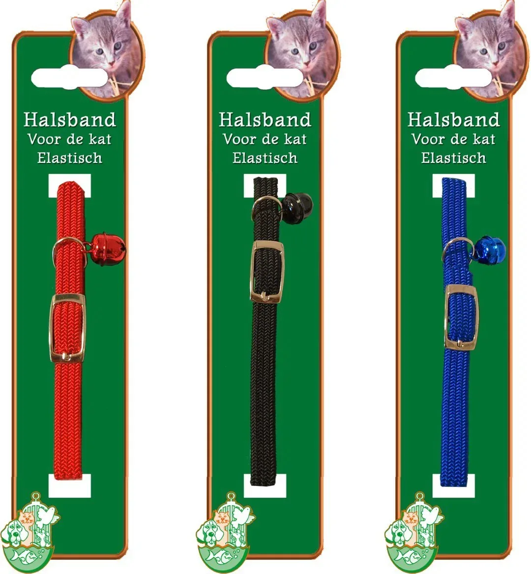 Kattenhalsband elastisch rood Kitten-en-kattenhalsbanden Gebr. de Boon van Gebr. de Boon – productfoto