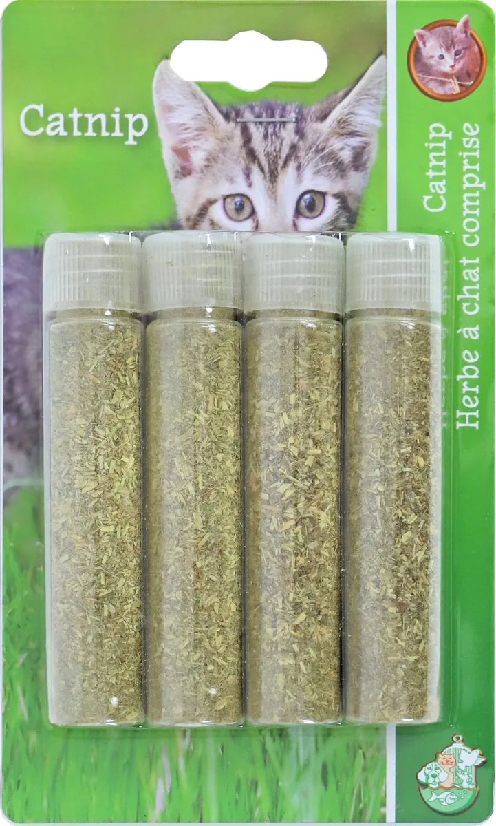 Kattenkruid - 4 stuks - Kattenspeelgoed - Kattenkruid - Catnip - Kattenkruid speelgoed - Kattenkruid gedroogd - Catnip speelgoed fra Gebr. de Boon – produktbillede