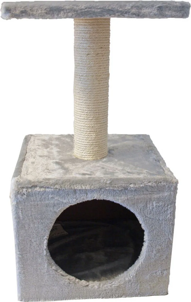Kattenmeubel - Krabpaal met huisje - Diabolo - 57 CM de Gebr. de Boon en Gris – photo produit
