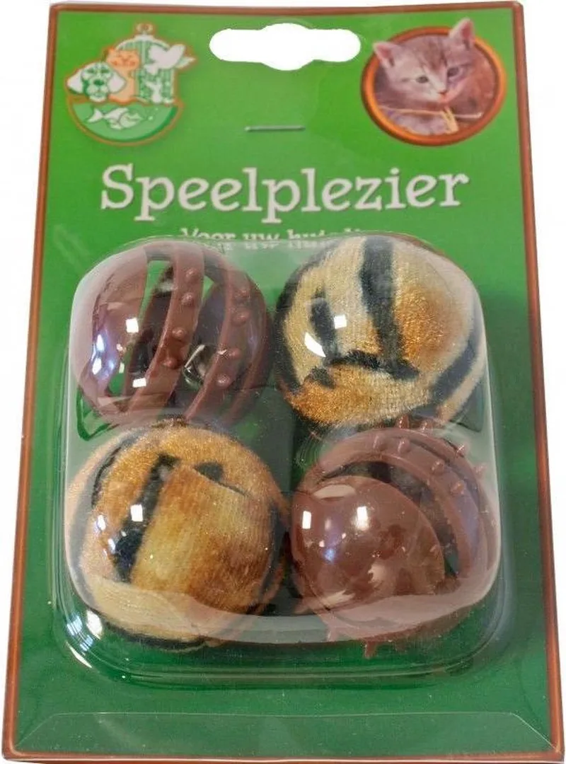 Kattenspeeltje 4 Ballen Pluche & Plastic by Gebr. de Boon – product photo