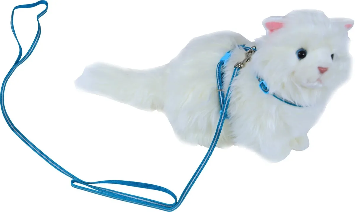 Kittentuig nylon met lijn neon blauw reflecterend Kitten-en-kattenhalsbanden Gebr. de Boon fra Gebr. de Boon – produktbillede
