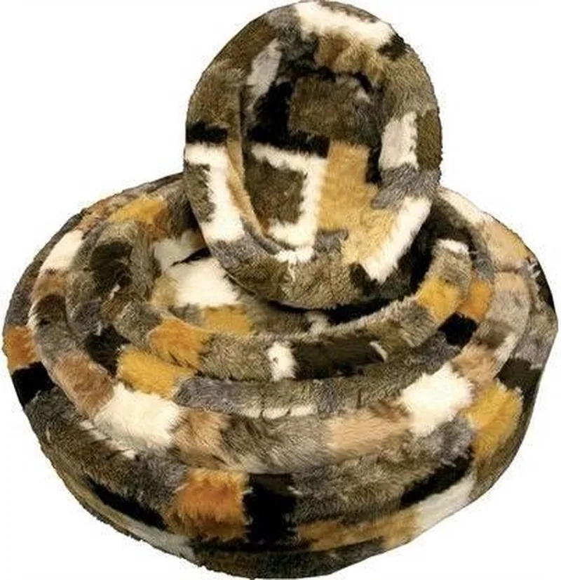Merkloos Teddy Hondenmand Mixkleur Geblokt by Gebr. de Boon in Mix – product photo