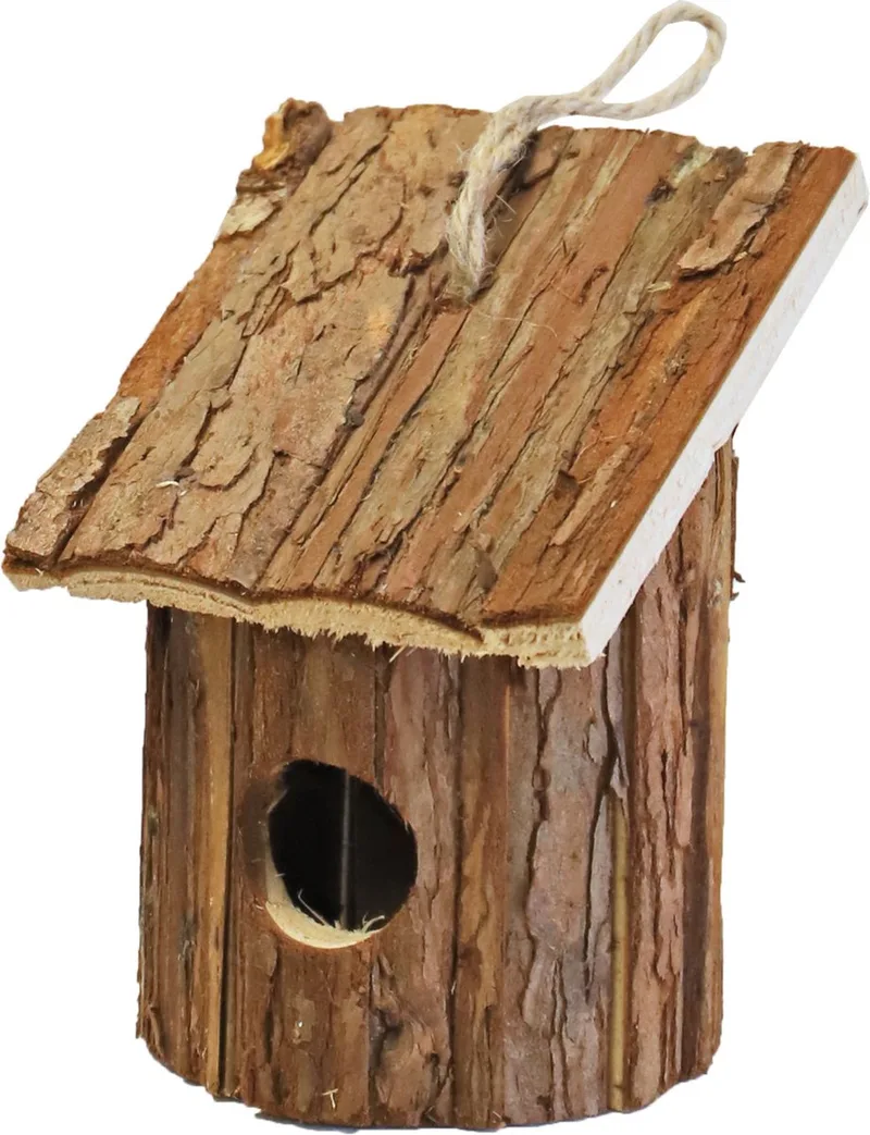 Nestkast/vogelhuisje hout rond 10 x 11 x 16 cm by Gebr. de Boon in Brown – product photo