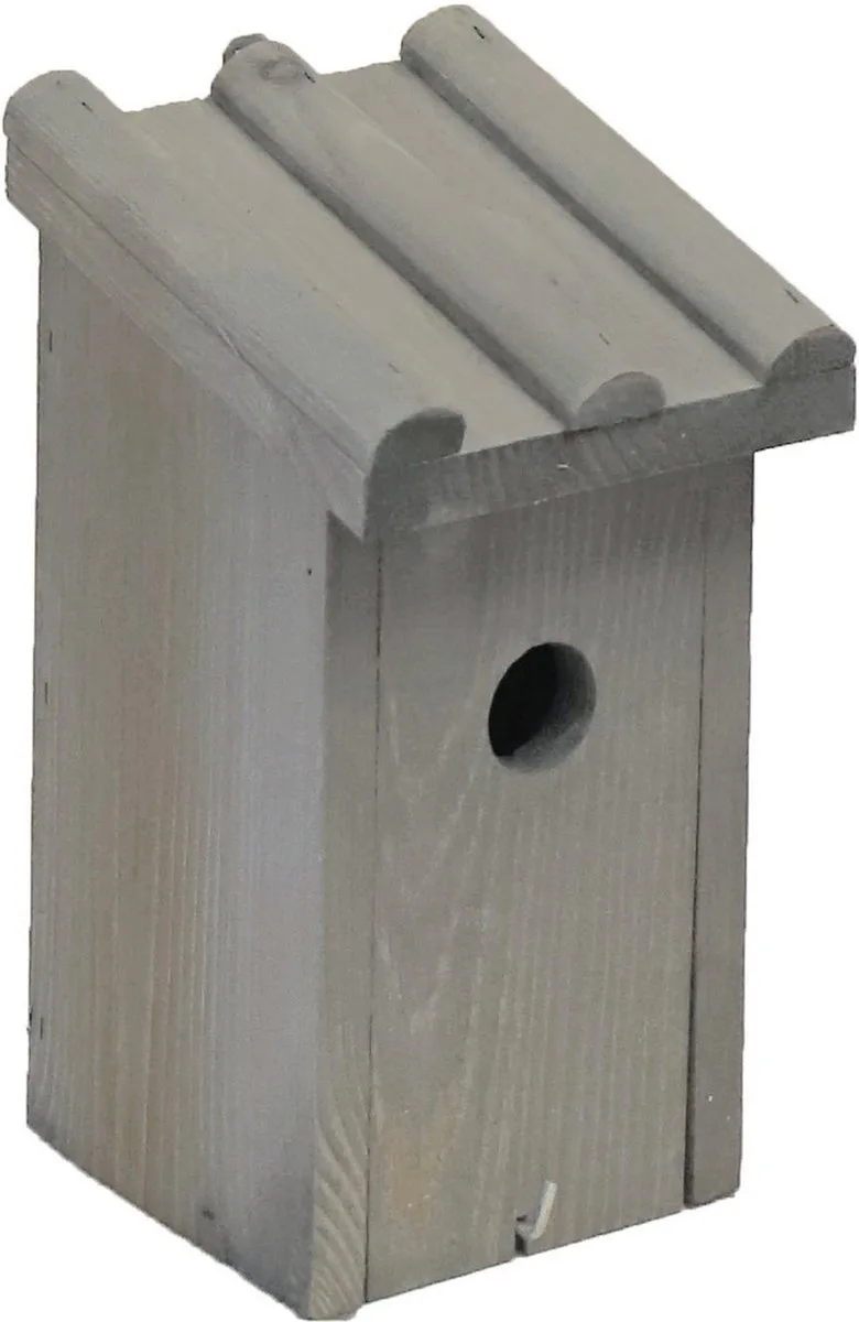 Nestkast/vogelhuisje hout voor mezen 14 x 16 x 27 cm - Mezenkasten by Gebr. de Boon in Grey – product photo
