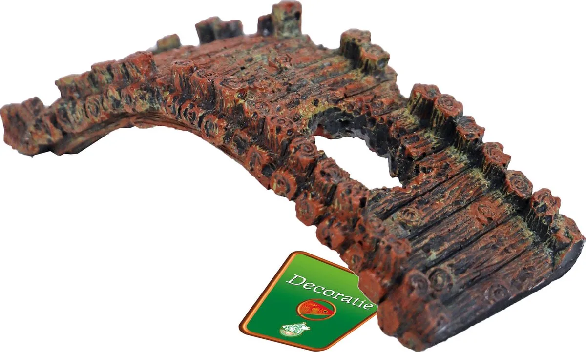 Polyresin ornament oude brug met 2 gaten 17 cm Gebr de Boon von Gebr. de Boon in Braun – Produktfoto