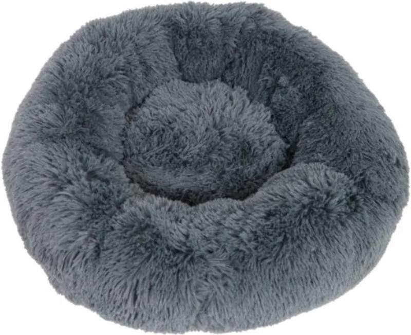 Productnaam: Boon - Hondenmand - Kattenmand - Donut - Supersoft - Kleur: Donkergrijs - ø 65 cm by Gebr. de Boon in Grey – product photo