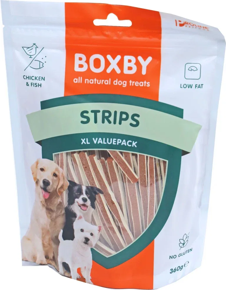 Proline Boxby hondensnack strips valuebag 360g Gebr. de Boon by Gebr. de Boon – product photo