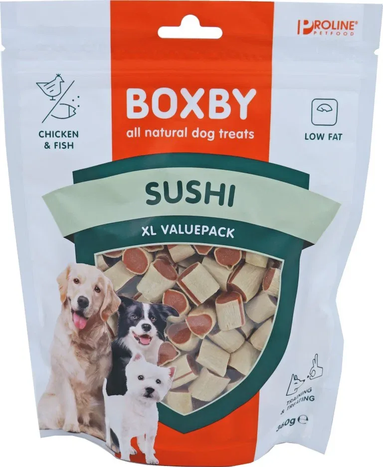 Proline Boxby hondensnack sushi valuebag 360g Gebr. de Boon von Gebr. de Boon – Produktfoto