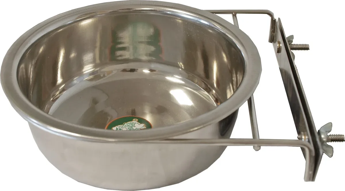 RVS hondenbak 19 cm met schroefhouder Gebr. de Boon van Gebr. de Boon – productfoto