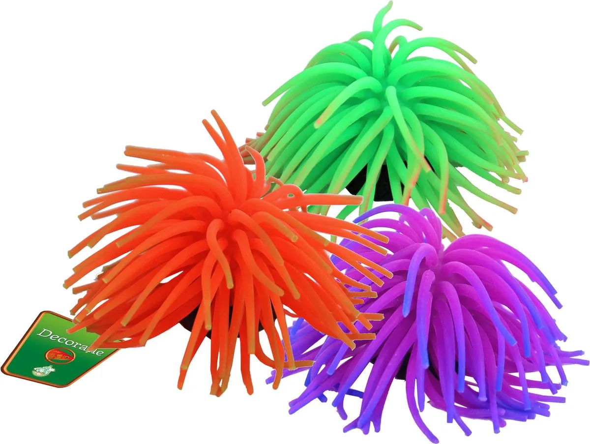 Siliconenbloem aquariumornament 7CM van Gebr. de Boon in Assorti – productfoto