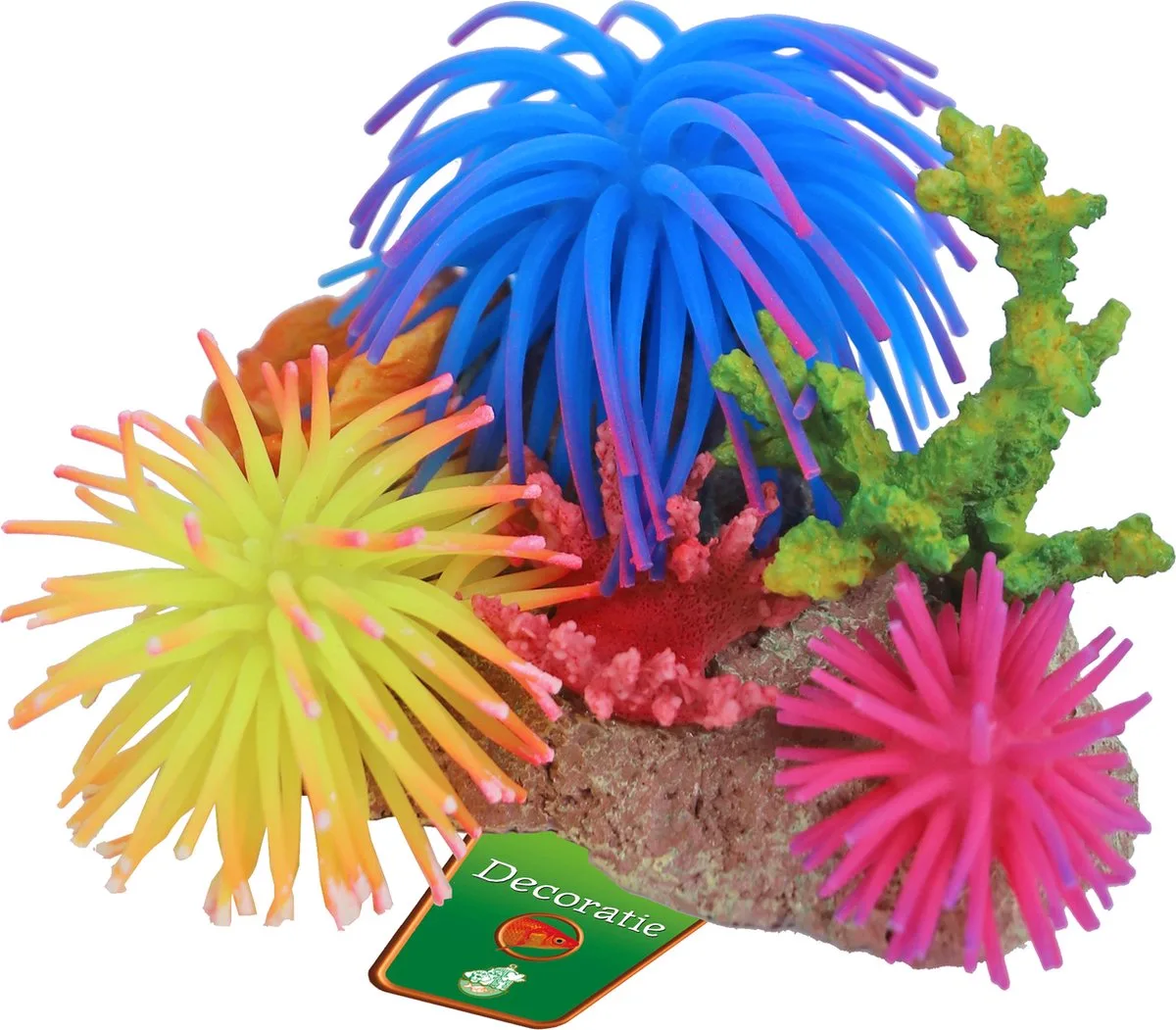 Siliconenbloemen met rots en schelp van Gebr. de Boon in Roze – productfoto
