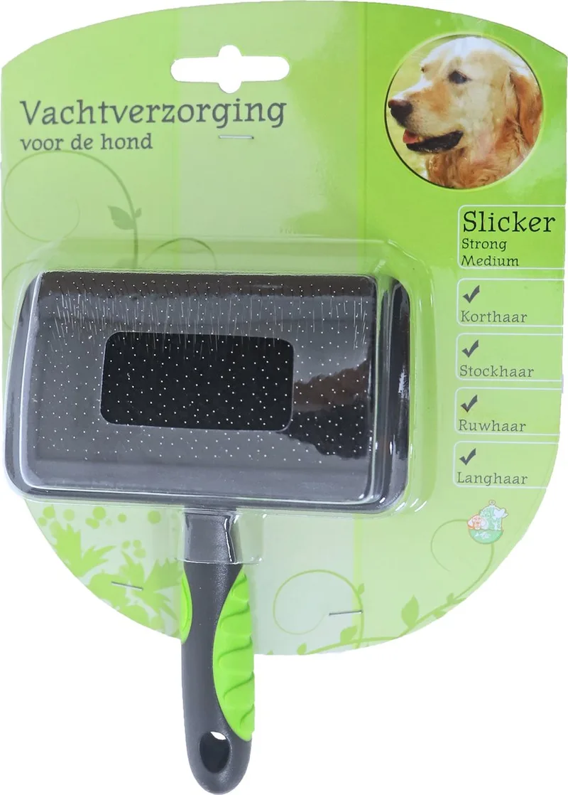 Slicker Strong Hondenborstel - Medium Gebr. de Boon by Gebr. de Boon in Black – product photo