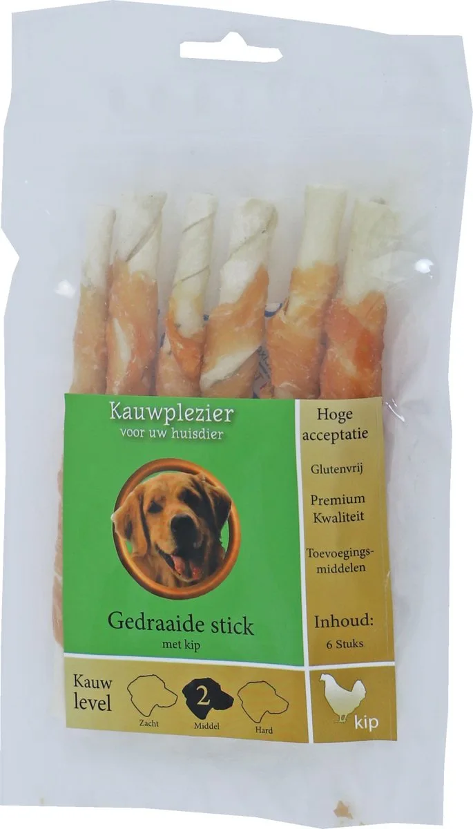 Stick Gedraaid + Kip 12Cm Zak A 6 Stuks de Gebr. de Boon – photo produit