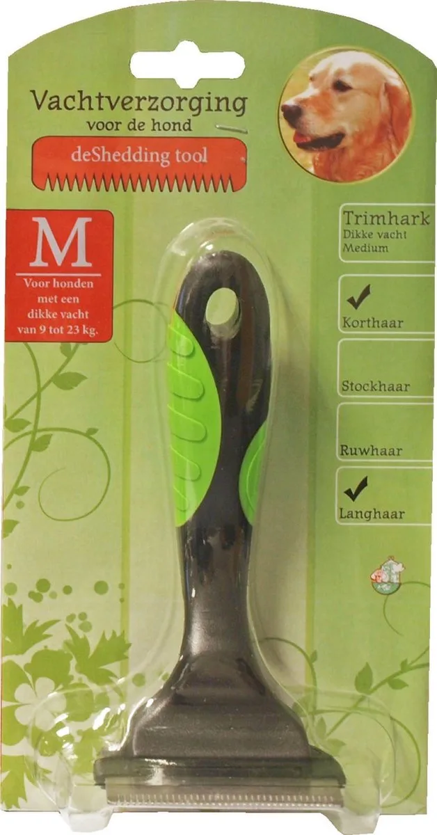 Trimhark hond dikke vacht medium by Gebr. de Boon in Black, Green – product photo