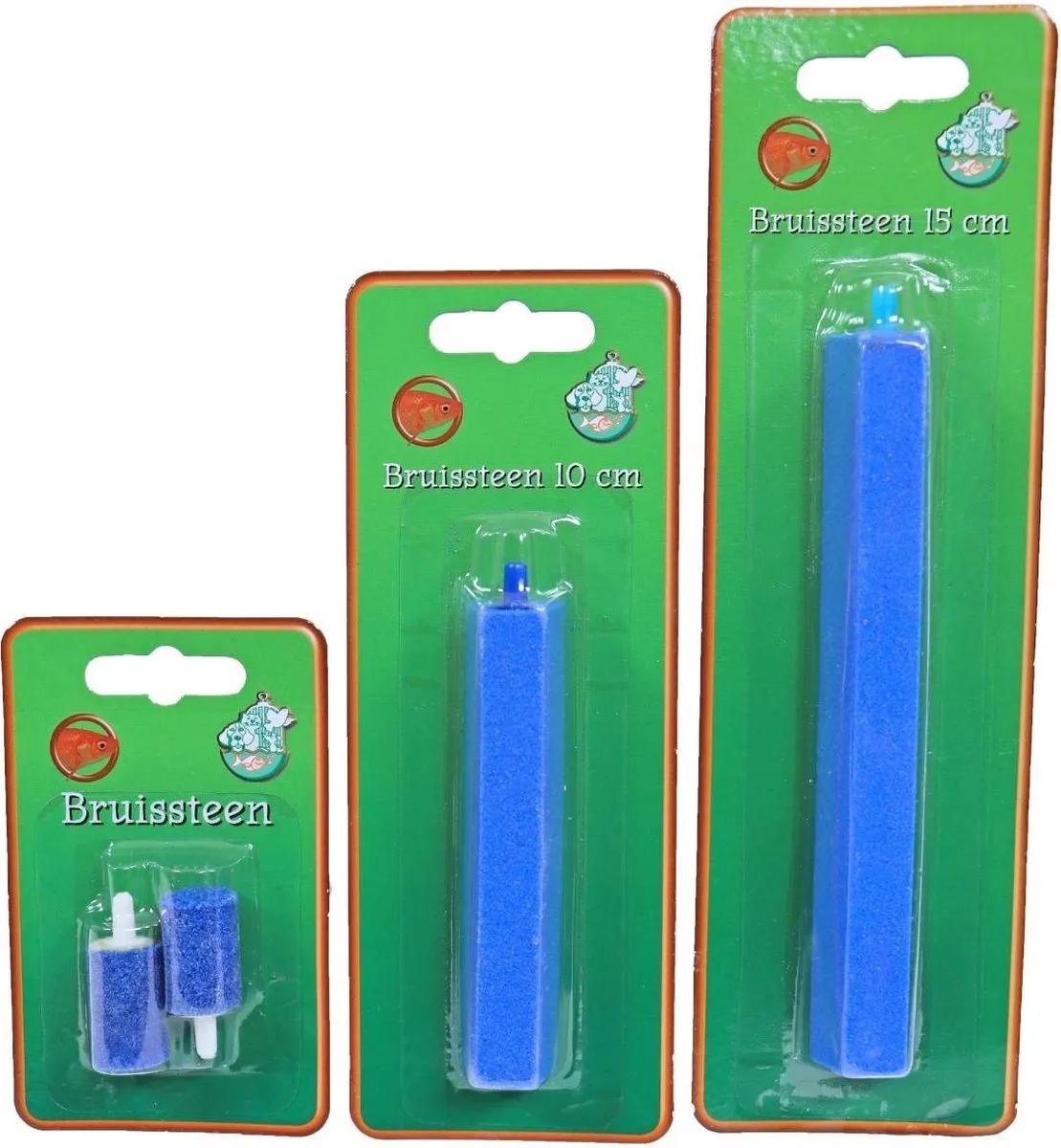 Uitstroomsteen cilinder 2 op blister van Gebr. de Boon in Blauw – productfoto
