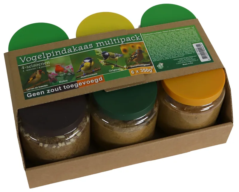 Vogelpindakaas Multipack, 6x350gr. by Gebr. de Boon – product photo