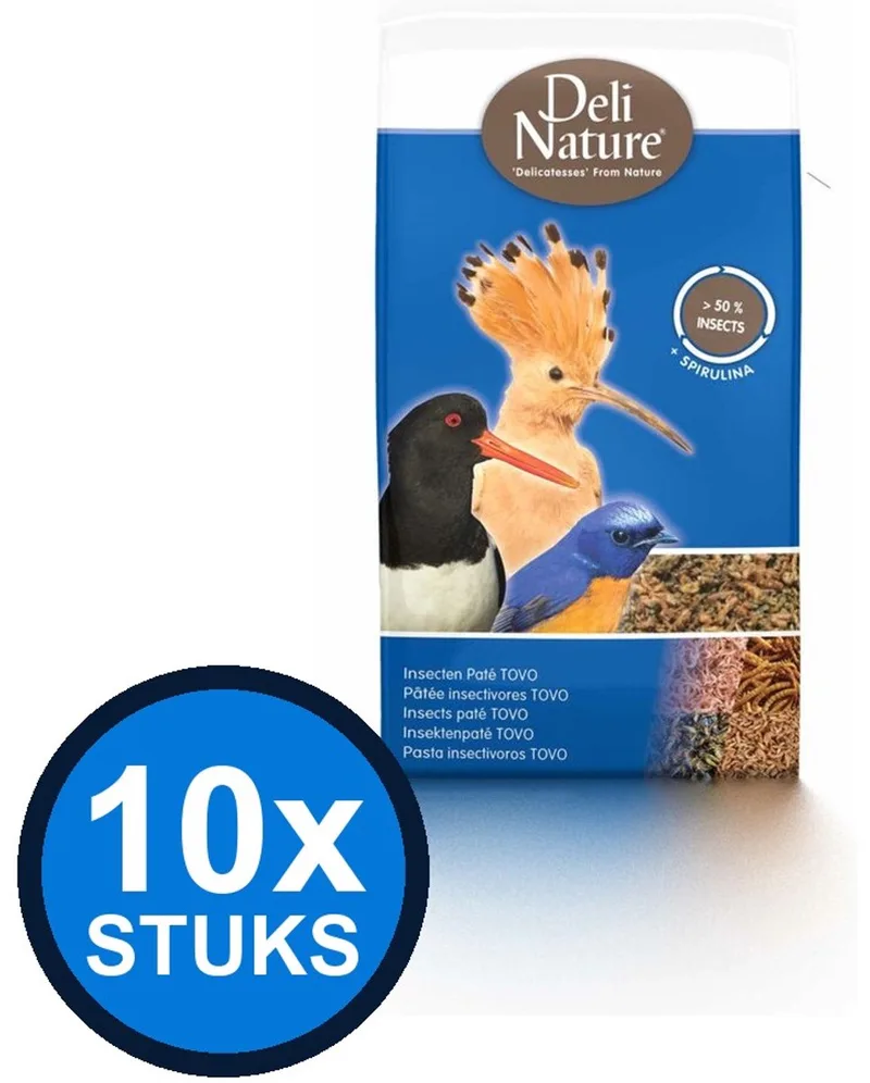10x Deli Nature - insecten paté tovo 500gr - Vogelvoer - 500 g by Deli Nature – product photo